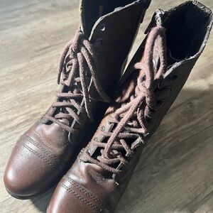 Steve Madden Rich Brown Leather Boots